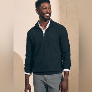 NWT Faherty Legend Sweater Quarter Zip